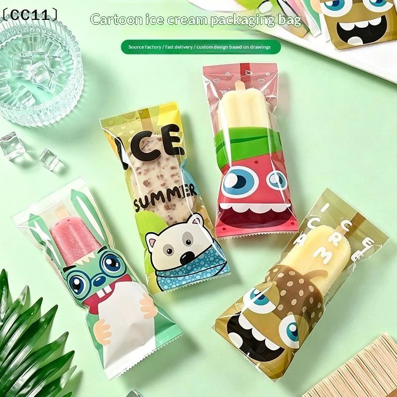 Ice Cream Packaging Bag Homemade Popsicle Disposable Plastic Qme