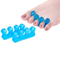 1Pair Toe Separators Nail Polish Separator Pedicure Soft Silicone Qme Blue