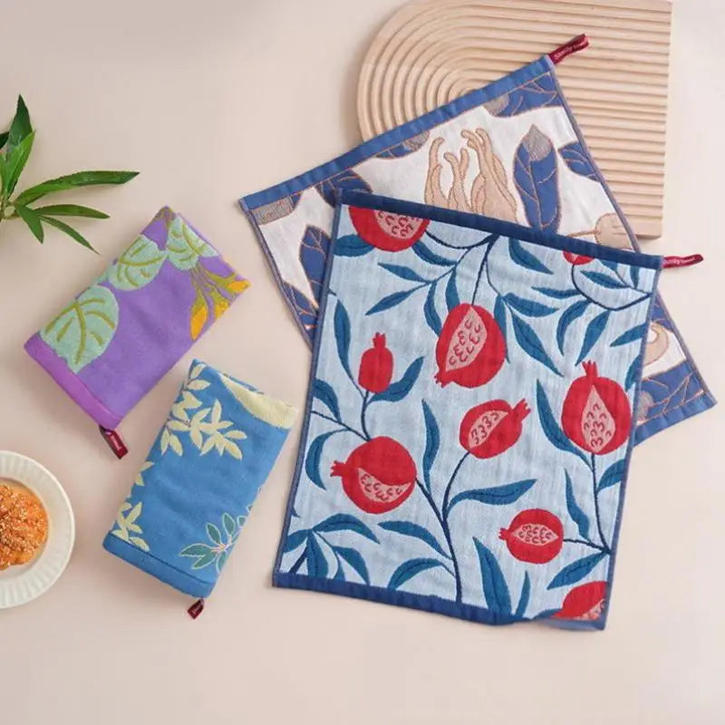 Pure Cotton Square Towel Home Restaurant Kitchen Gauze Dishcloth Tea Qme