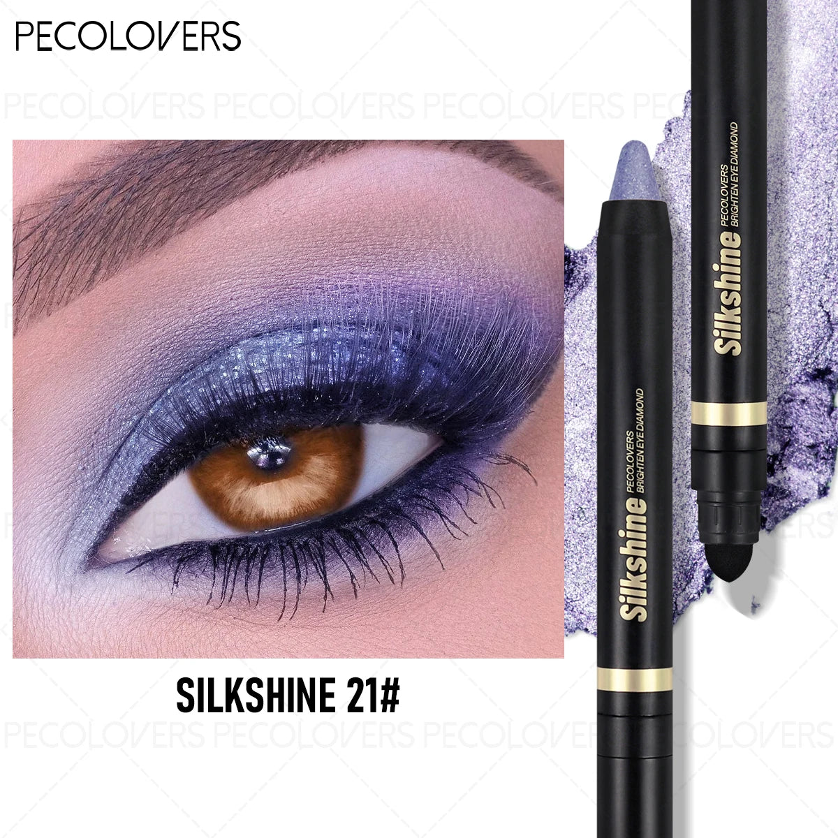 Shimmer Colored Eyeshadow Stick Waterproof Smudge-proof Long-lasting Qme 21