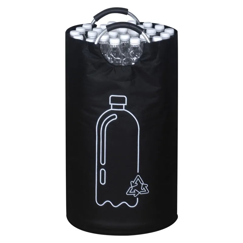 Large Capacity Empty Bottle Storage Basket Aluminum Handle Wastewater Qme