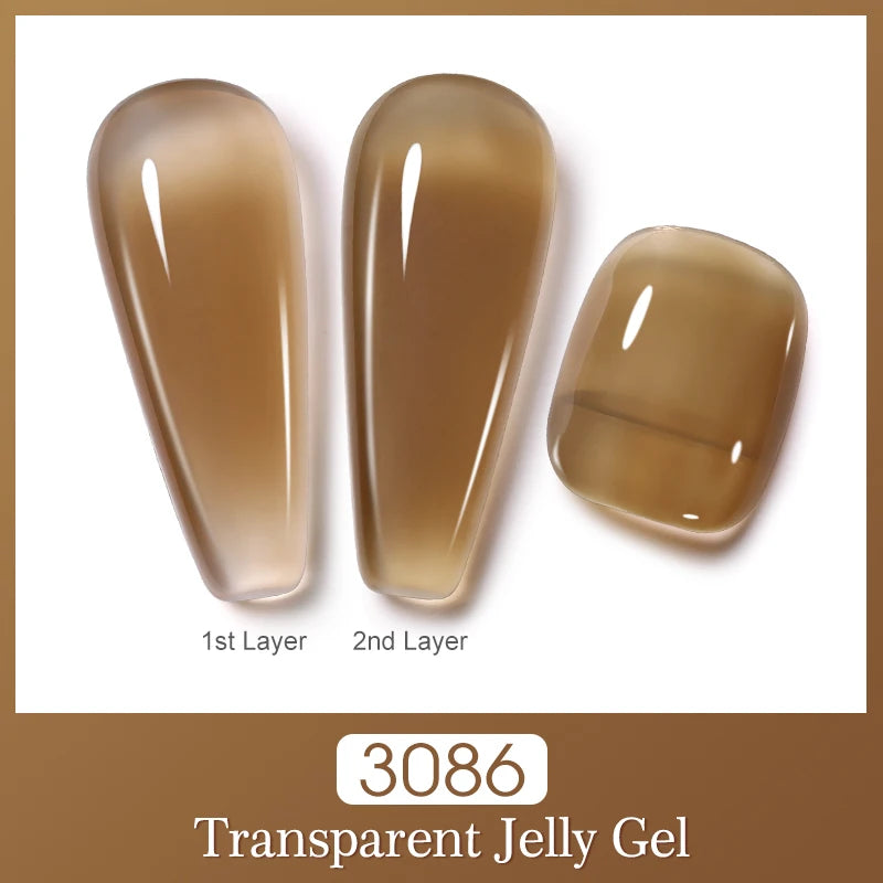 Arte Clavo Jelly Gel Polish Semi-transparent Pink Nude Clear DIY Nail