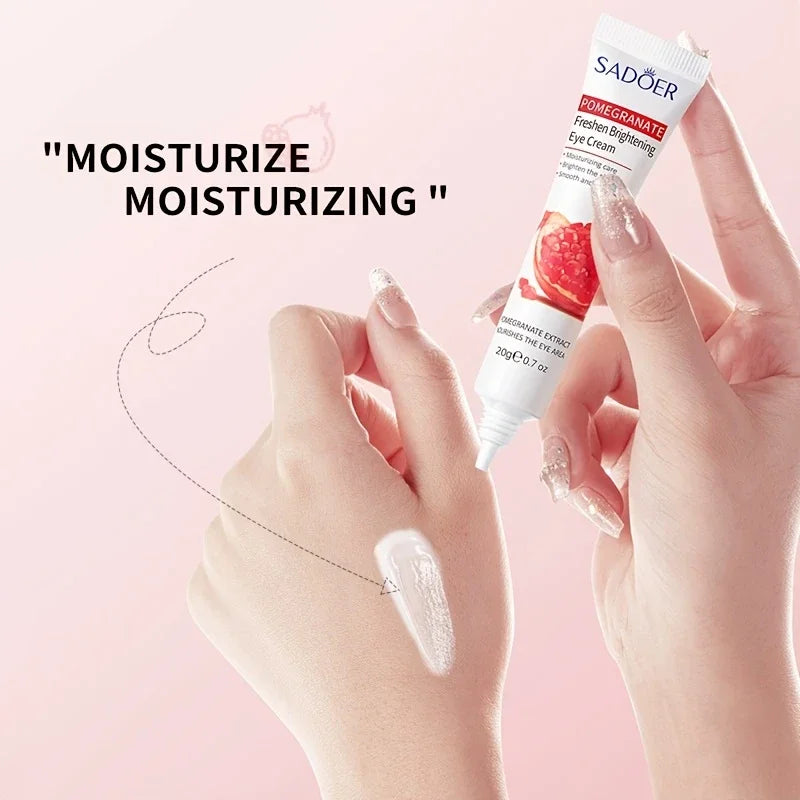 Pomegranate Brightening Refreshing Eye Cream Moisturizing Formula Qme