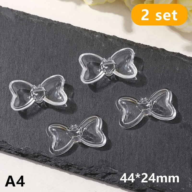 2pcs Pet Hair Keepsake Box Transparent Dog Cat Fur Storage Box For DIY Memorial Decoration Gift For Pet Lovers Display Souvenir Qme style 10