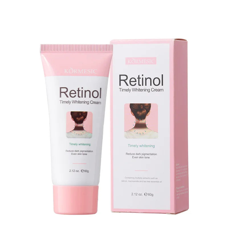 Retinol Whitening Cream Private Parts Underarm Bleaching Neck Lift Firm Butt Knee Brighten Inner Thigh Dark Remove Melanin 60g Qme 1pc