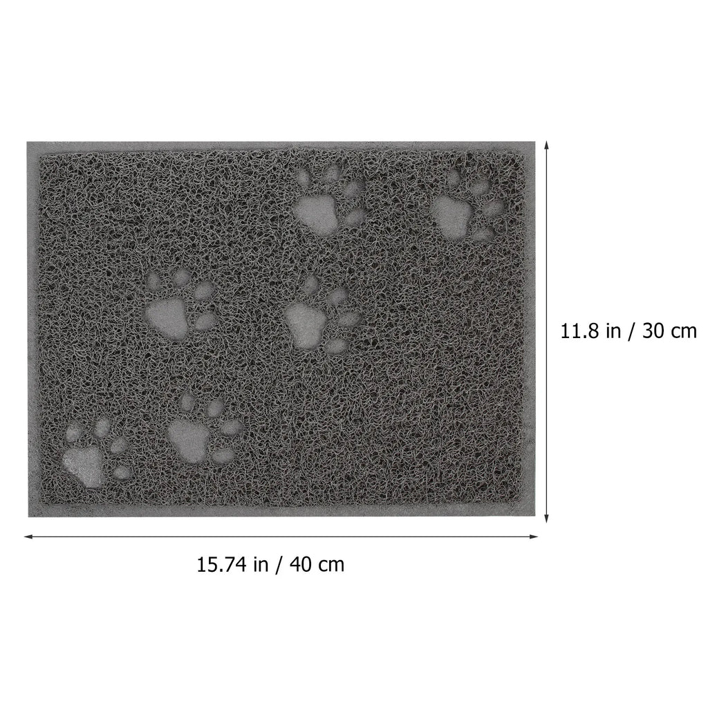 cat litter mat litter box mat PVC pet mat adorable litter box mat non-slip cat litter mat Qme