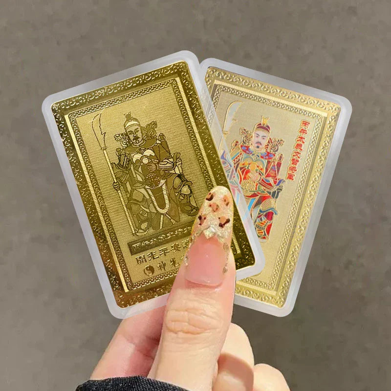 2026 Mini Tai Sui Card Horse Year Feng Shui Blessing Card Amulet Safety Health Wealth Portable Statue Protective Gift Home Decor Qme