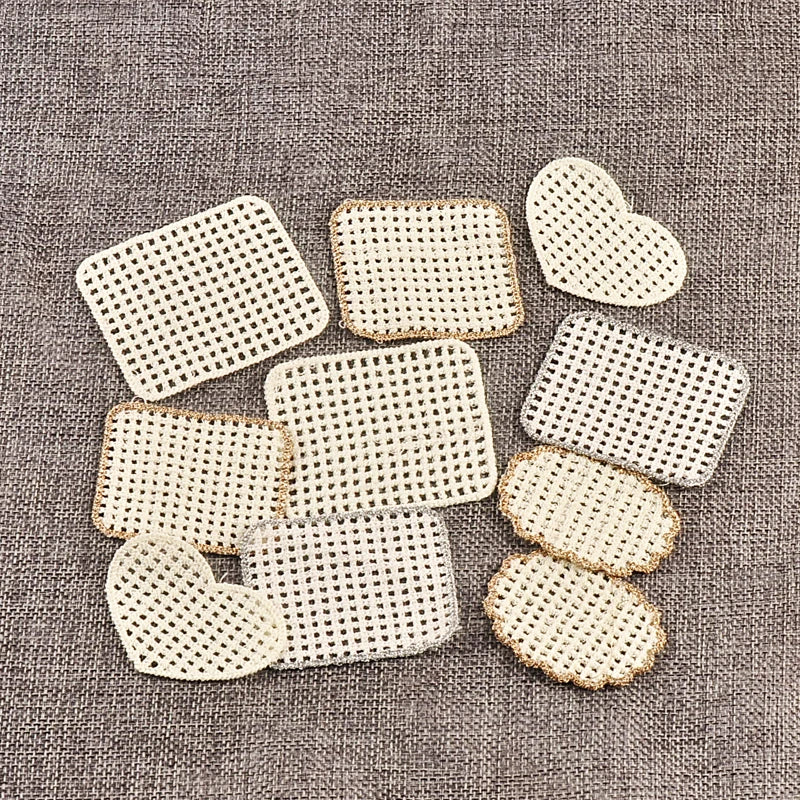 5pcs 4-6.5cm Mix Shape Embroidered Mesh Appliques For DIY Clothing Bag Decoration Patch Sewing Accessory Without Gum cp4187 Qme 5pcs 4-6.5cm