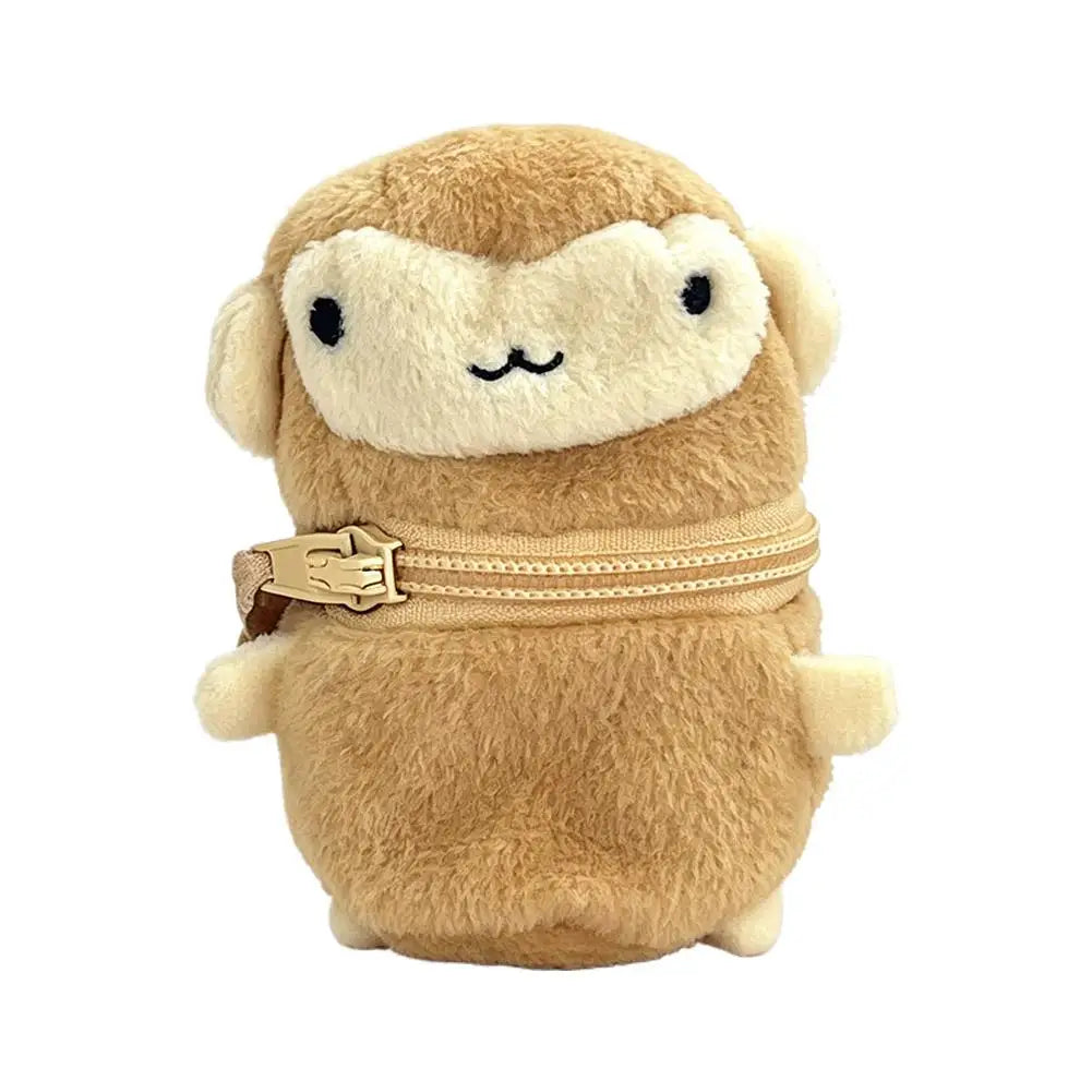 Keychain Bag Plush Coin Purse Charm Cartoon Doll Protective Case Qme monkey