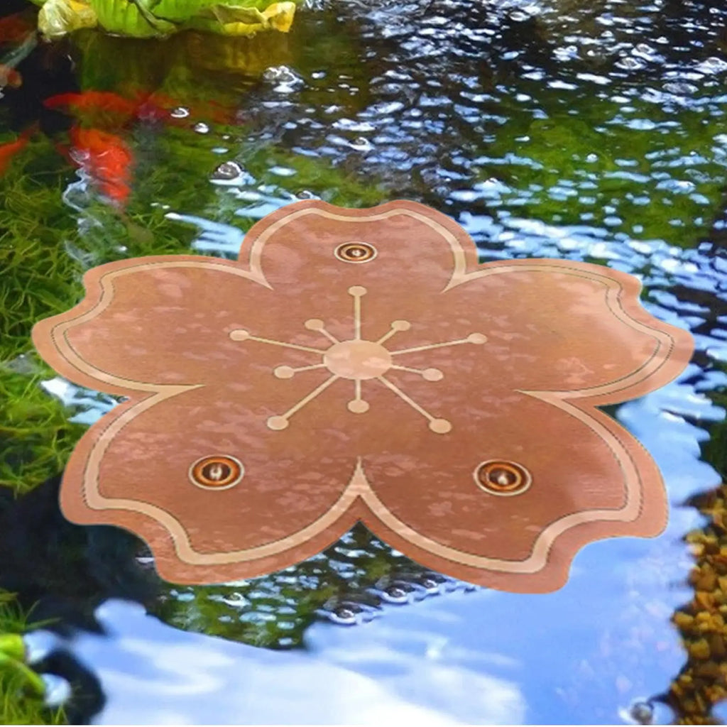 Copper Bird Bath Cleaning Disk Stable Feeder Bowl Purifier Plate Copper Bird Bath Purification Cleaner Disk for Outdoors Qme