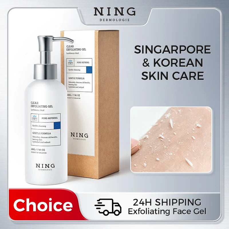 NING Exfoliating Gel Gentle Face Peeling Deep Pore Cleansing Qme
