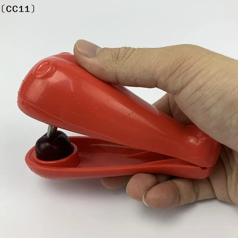 Cute Whale Shaped Cherry Pitter Stainless Steel Corer Easy Grip Qme