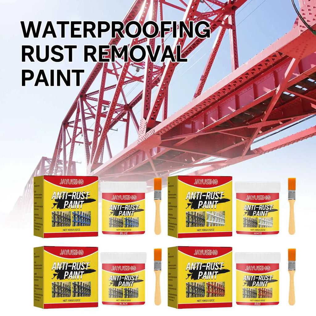 Rust Remover Paint Metal Rust Converter Water Based Metal Renovation Primer Anti Rust Protection Paste Car Rust Conversion Agent Qme