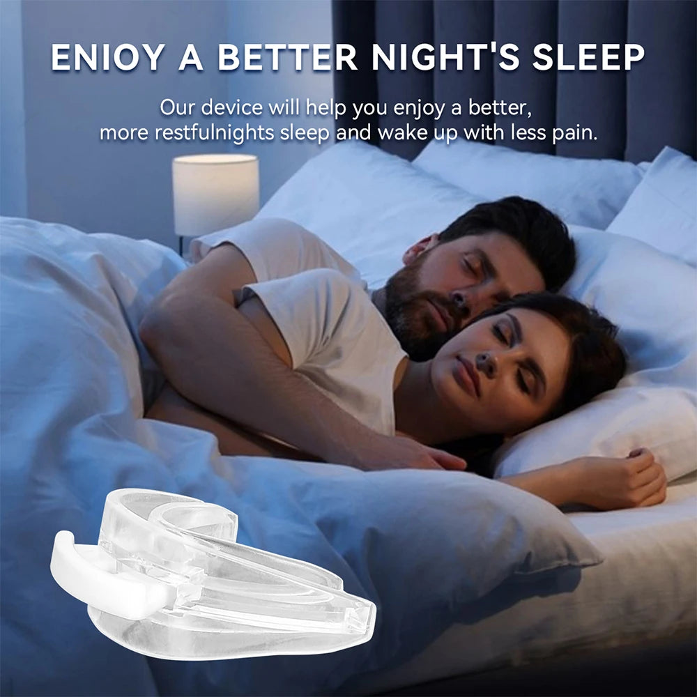 Anti Snoring Tooth Brace Adjustable Mouth Guard Easy Breathe Improve Qme