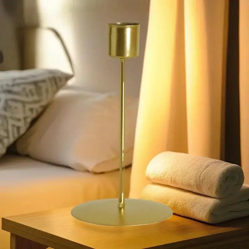 Living Room Decor Home Candlestick European Metal Candle Holders Qme