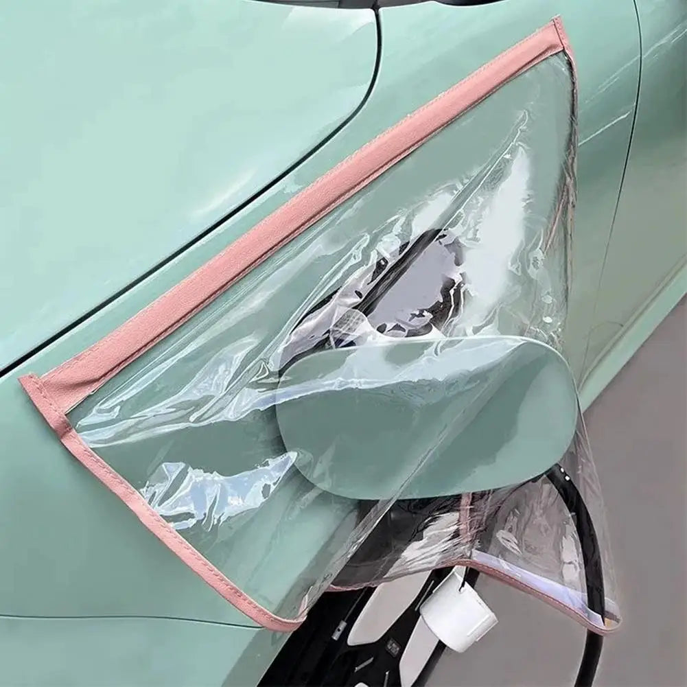 Electric Vehicle Charger Port Cover Outdoor Rainproof Protection Dustproof Covers Car Accessories for Tesla Model 3 Y SUV Qme D