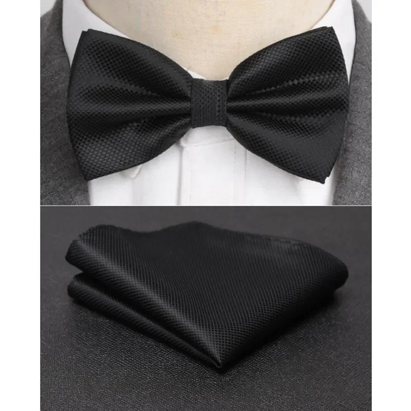Men Bowtie Cravat Solid Fashion Butterfly Party Wedding Bow Ties