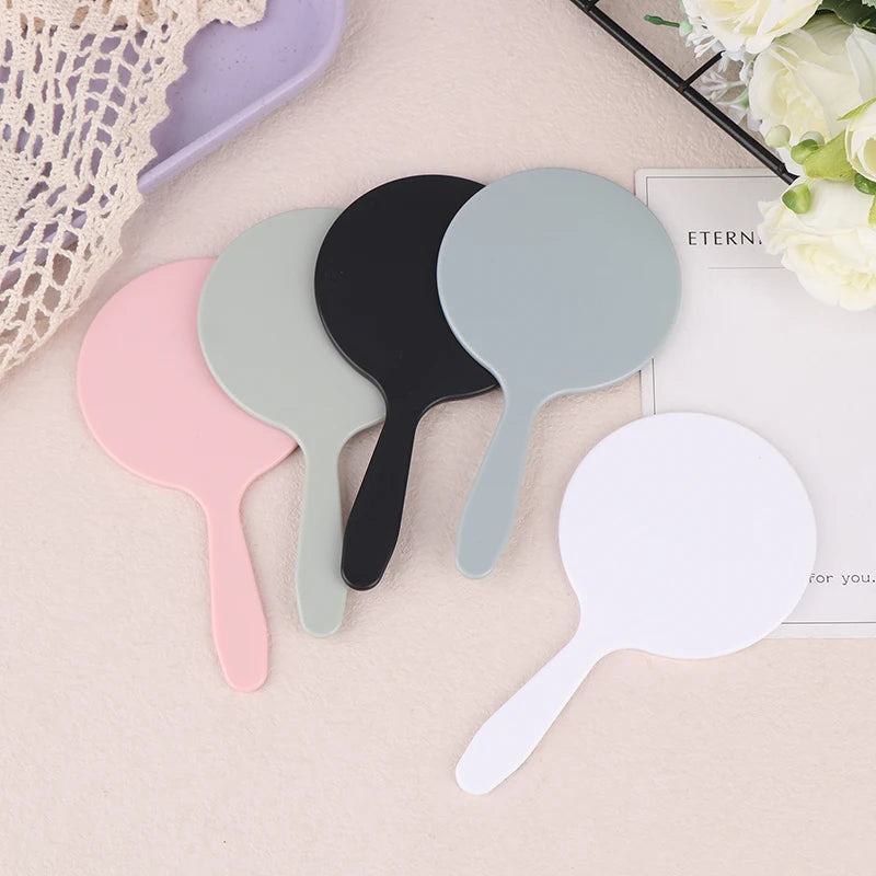 Handle Hand Mirror SPA Salon Compact Mirrors Eyelash Extension Qme