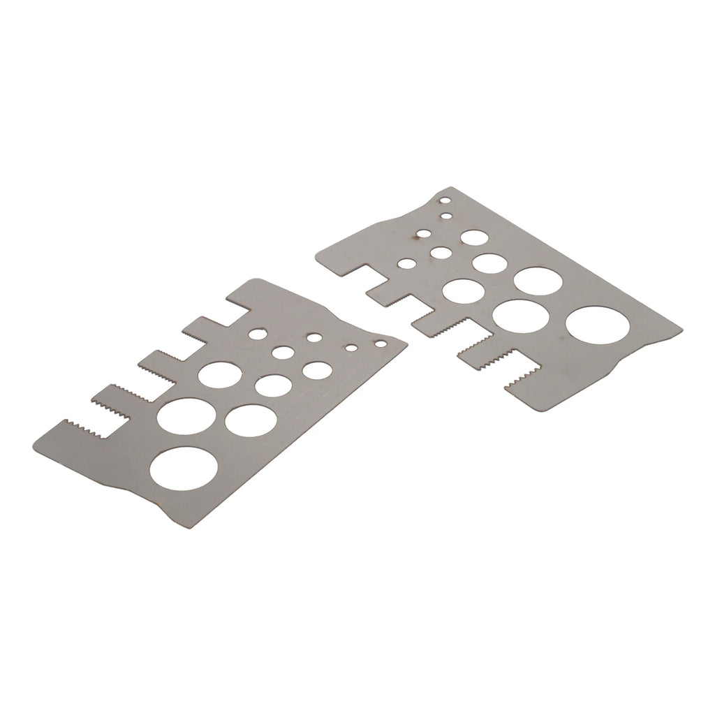 2 X Screw Thread Pitch Gauge Ruler 304 Stainless Steel Bolt Nut Metric Measuring Tool Measuring Gauge 100mm X 3mm Silver Qme