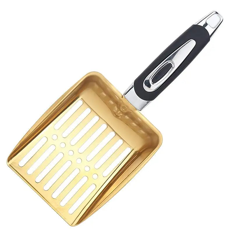 Pet Cleanning Tool Products Metal Long Handle Scoop Cat Sand Cleaning Qme A3