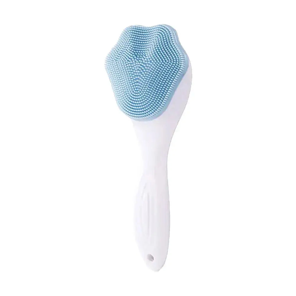 Silicone Face Scrubber Exfoliator Brush Facial Cleansing Blackhead Qme blue