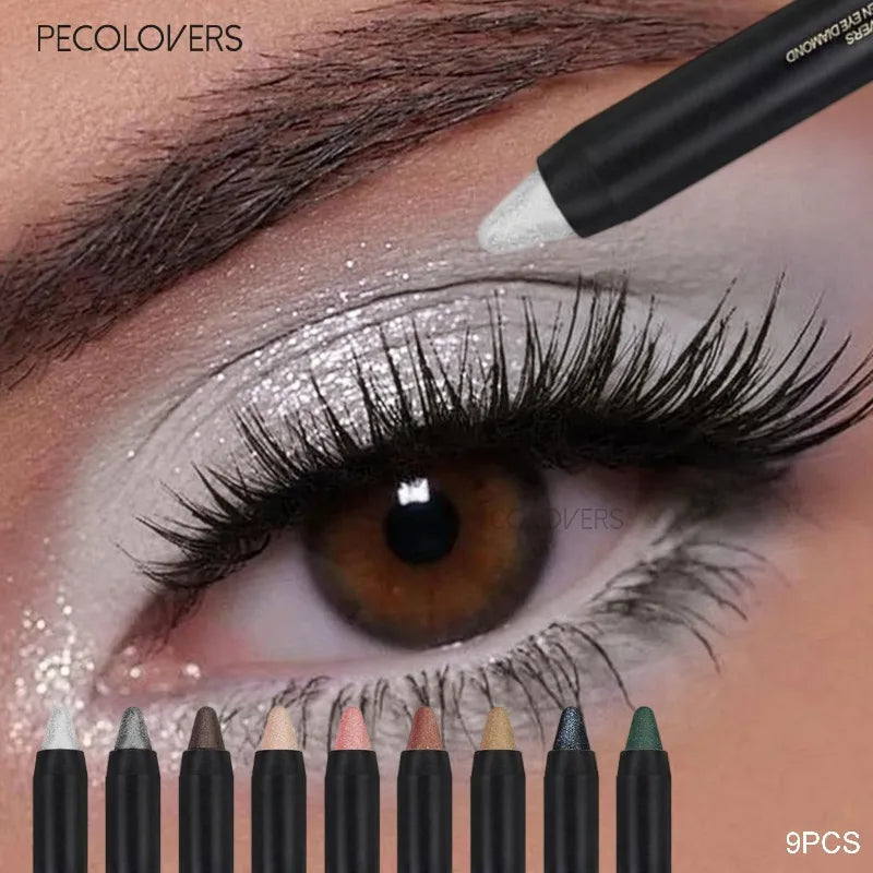 Double Head Eye Shadow Stick Highlight Brightening Fine Flash Qme