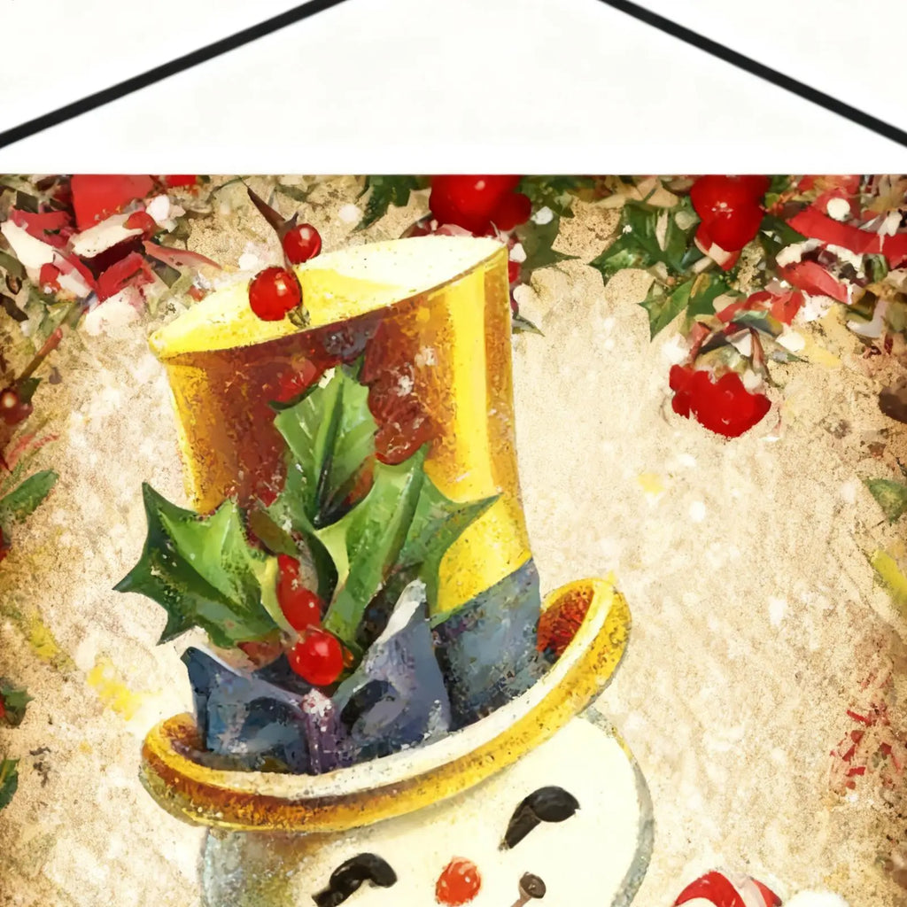 Christmas Door Banner 4 Pieces Party Decorations Santa Snowman Elk Front Door Banner For Home Party Wall Room Patio Window Qme