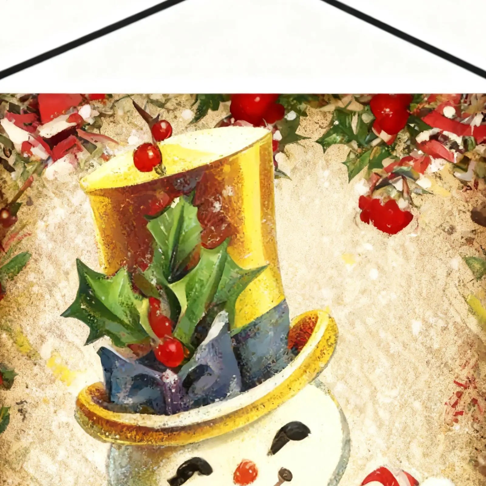Christmas Door Banner 4 Pieces Party Decorations Santa Snowman Elk Front Door Banner For Home Party Wall Room Patio Window Qme