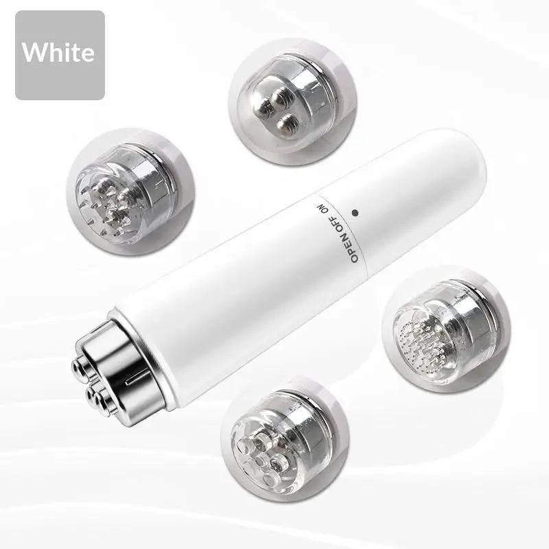 1 Electric Facial Massager Micro Vibration Eye Beauty Instrument Qme white