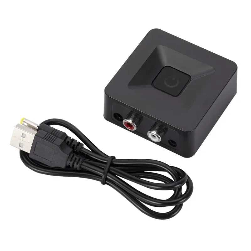 Bluetooth Receiver, Digital To Analog 5.0 Bluetooth Receiver, Amplifier Dual Headphone Jack 3.5mm with Optical Fiber Qme 1pc