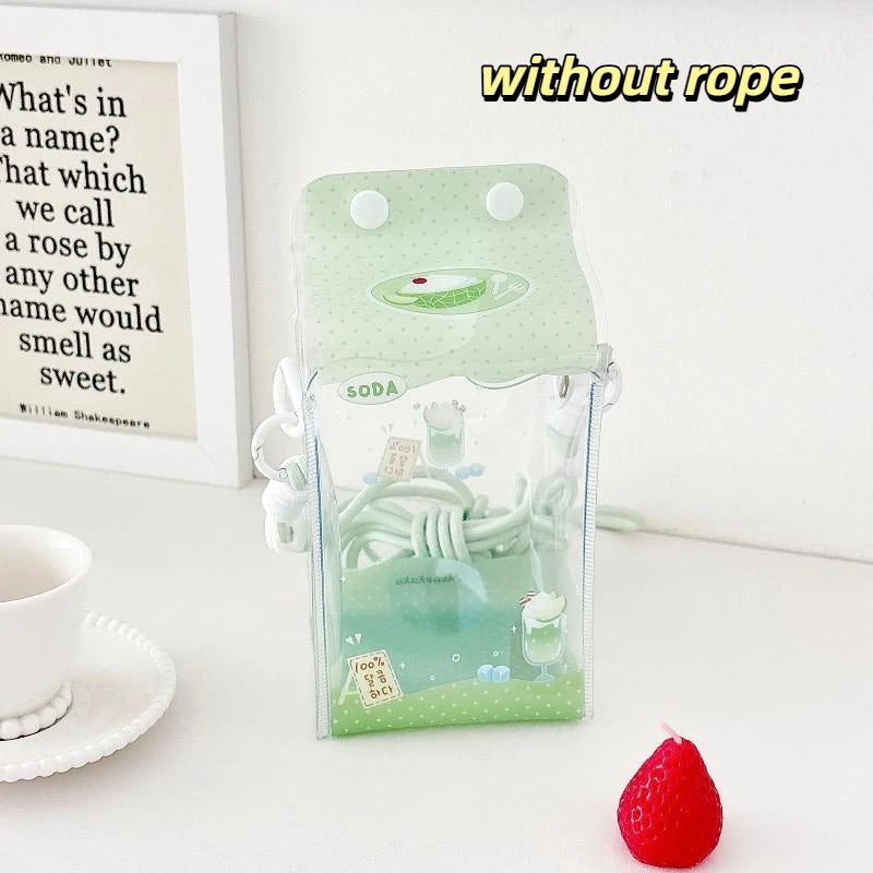 Cute Cartoon Toy Bag PVC Badge Display Portable Decorative Bag Qme style 5