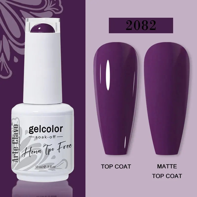 Arte Clavo Red Series Nail Polish Party Colors Gel Varnishes All