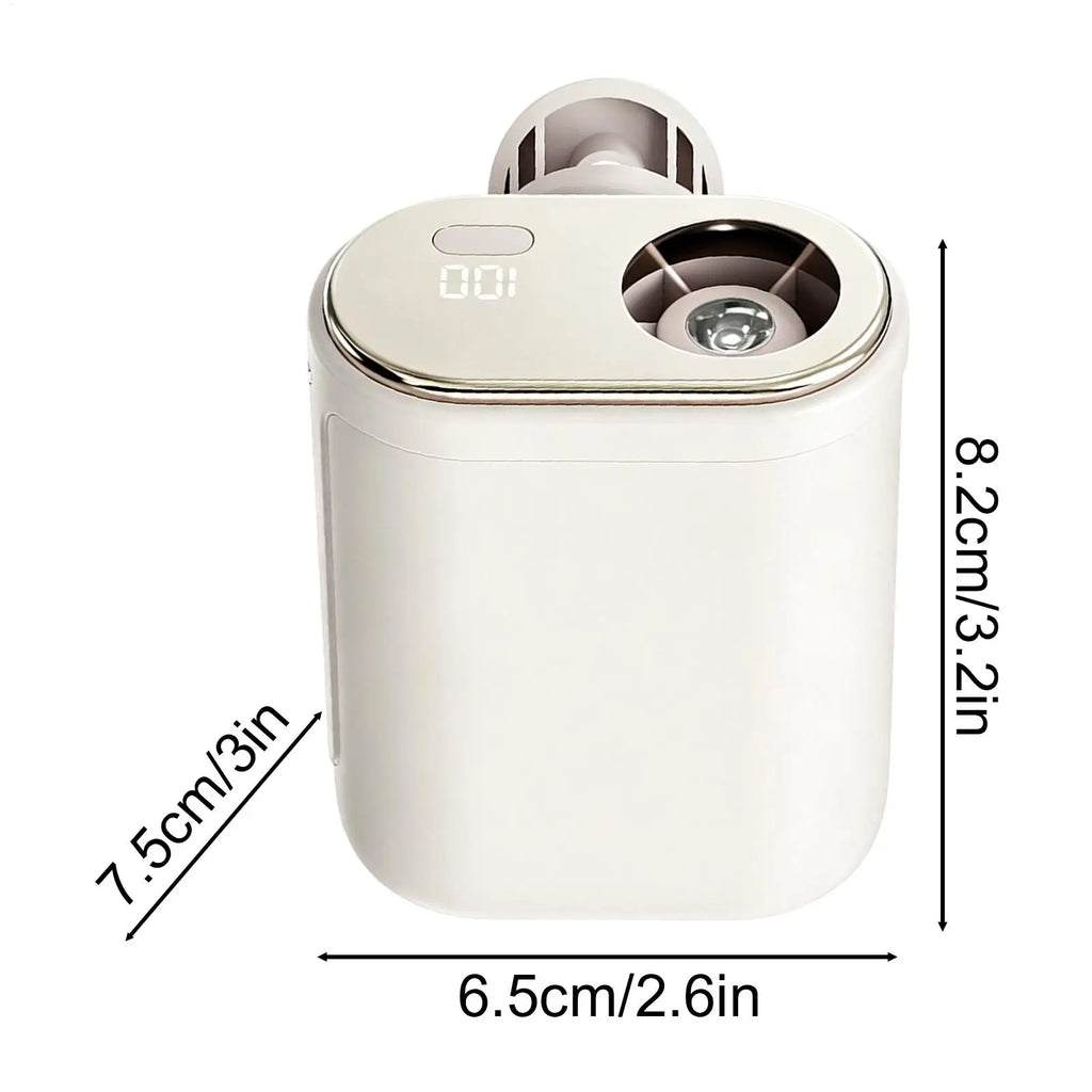 Portable Clip Fan 100-Speed Summer Blower USB Rechargeable With Light 360-Degree Rotatable LED Digital Display Mini Clip On Fan Qme