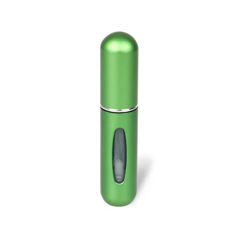 5ml Portable Perfume Atomizer Liquid Container Portatil For Cosmetics Mini Aluminum Spray Alcochol Empty Refillable Bottle Qme 5ml-Matte Green