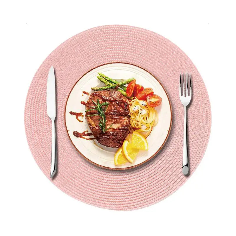 Round Home Placemat Insulation PP Dining Table Mat Biodegradable Qme A9
