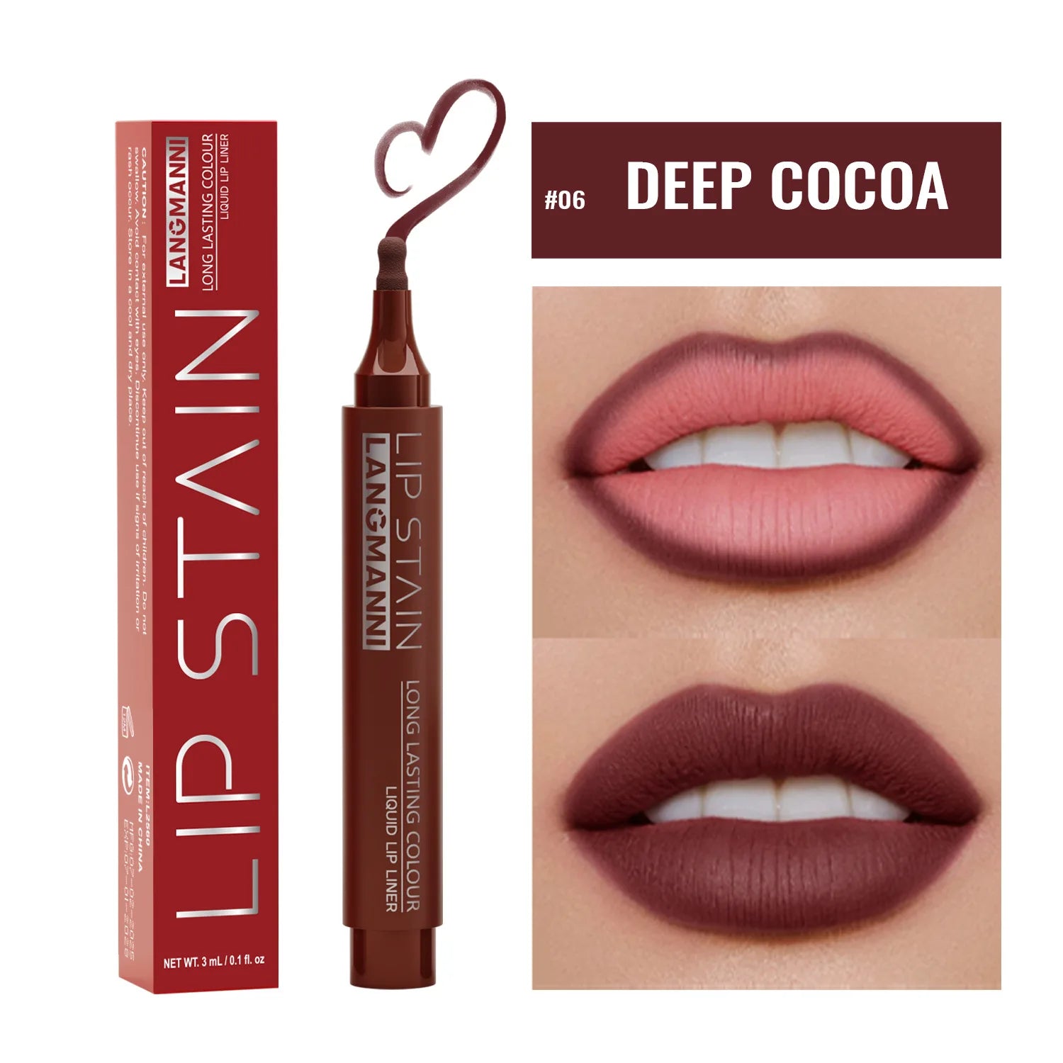 1PC Liquid Matte6-Color Lipliner Pencil Waterproof Plumping Stain Lipstick Natural Lip Liner Outline Lip Contour Makeup Cosmetic Qme 06