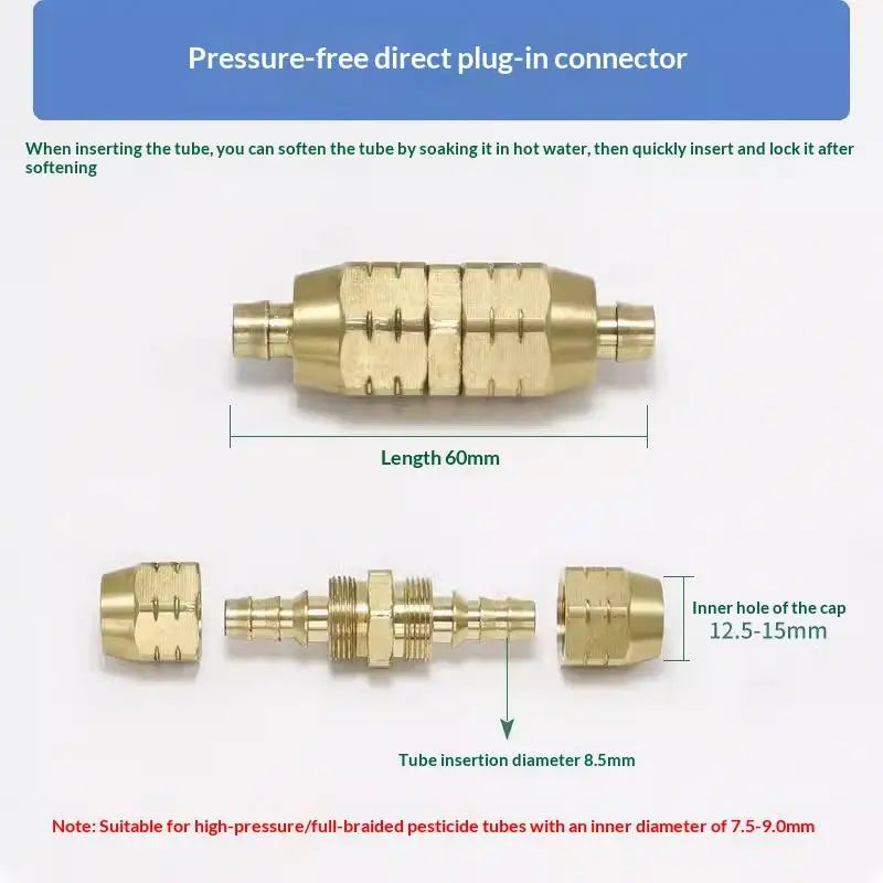 Copper Repair Extension High-pressure Water Pipe Joint Pressure Hose Qme A3