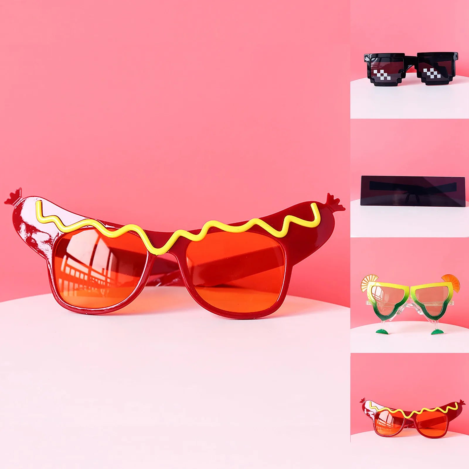 Funny Glasses Birthday Party Eyewear Personalized Decorative Accessories for Boys and Girls Holiday Party Glasses Photo Props Qme