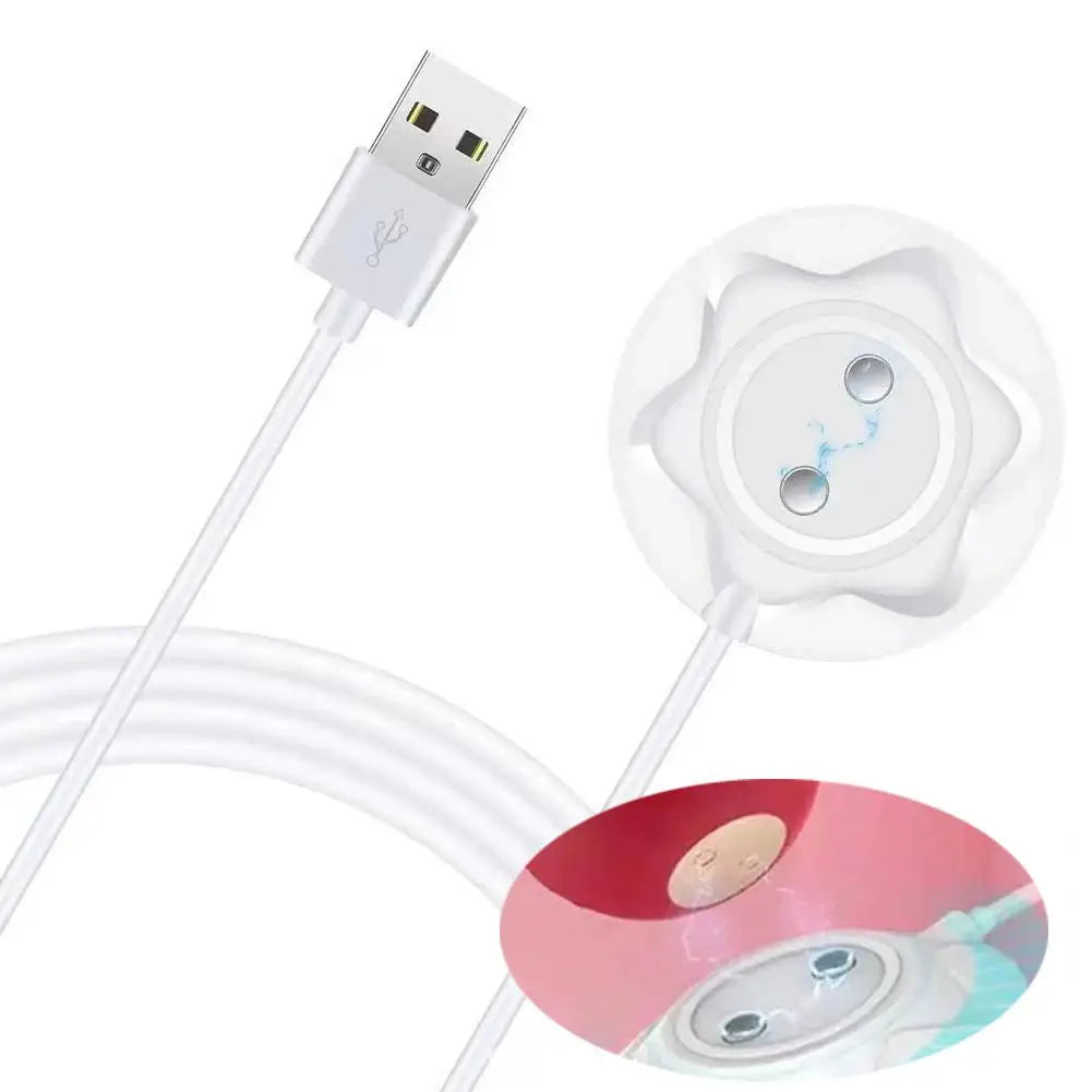 USB for Rose Massage Toy Charger Standing Magnetic Adapter Fast Charging USB Cable Cord Replacement Base Dock Station Qme