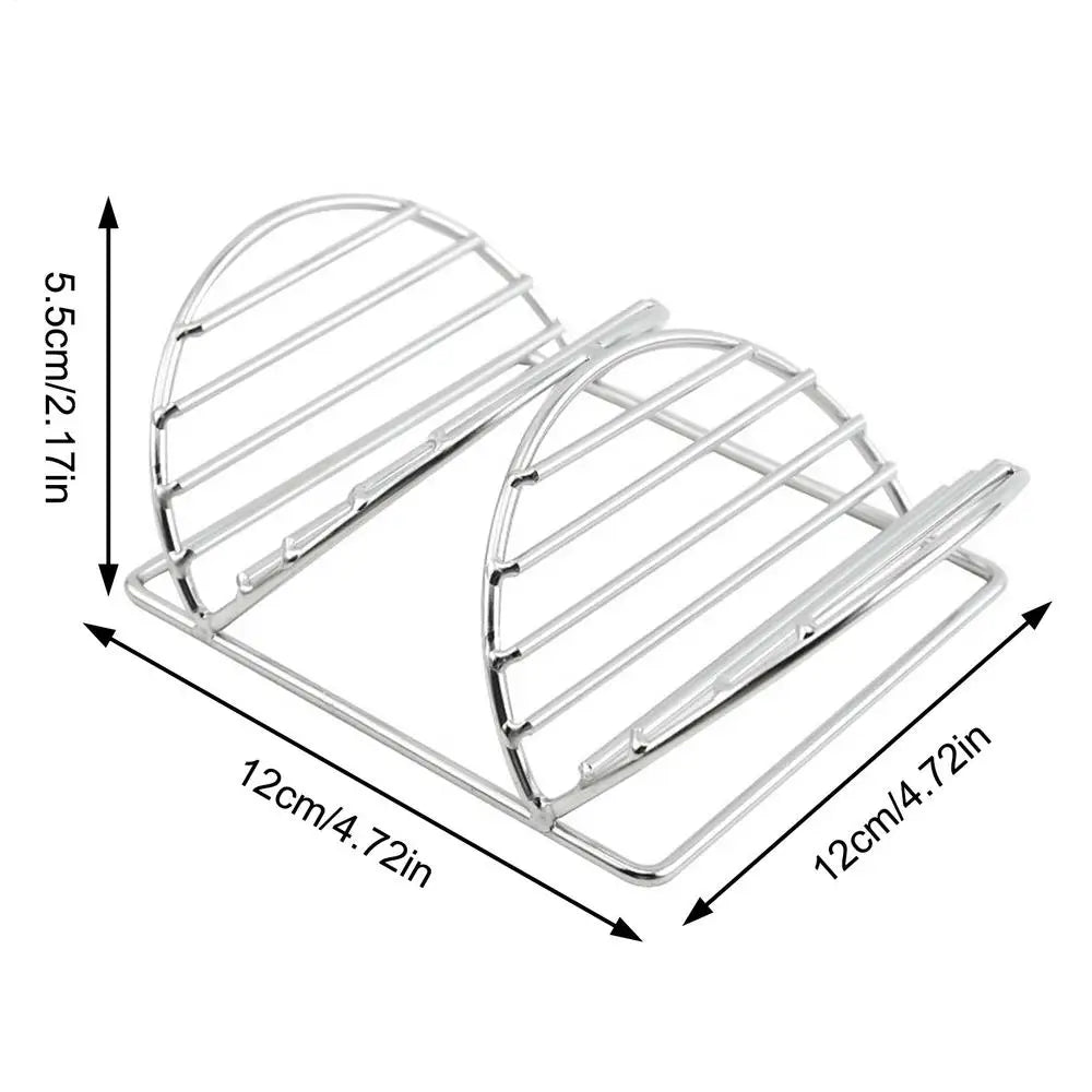 Taco Holder Stainless Steel Kitchen Supplies Metal Tortilla Rack for Entertainers Home Cooks Parents Parties Gatherings Holidays Qme China Mainland A