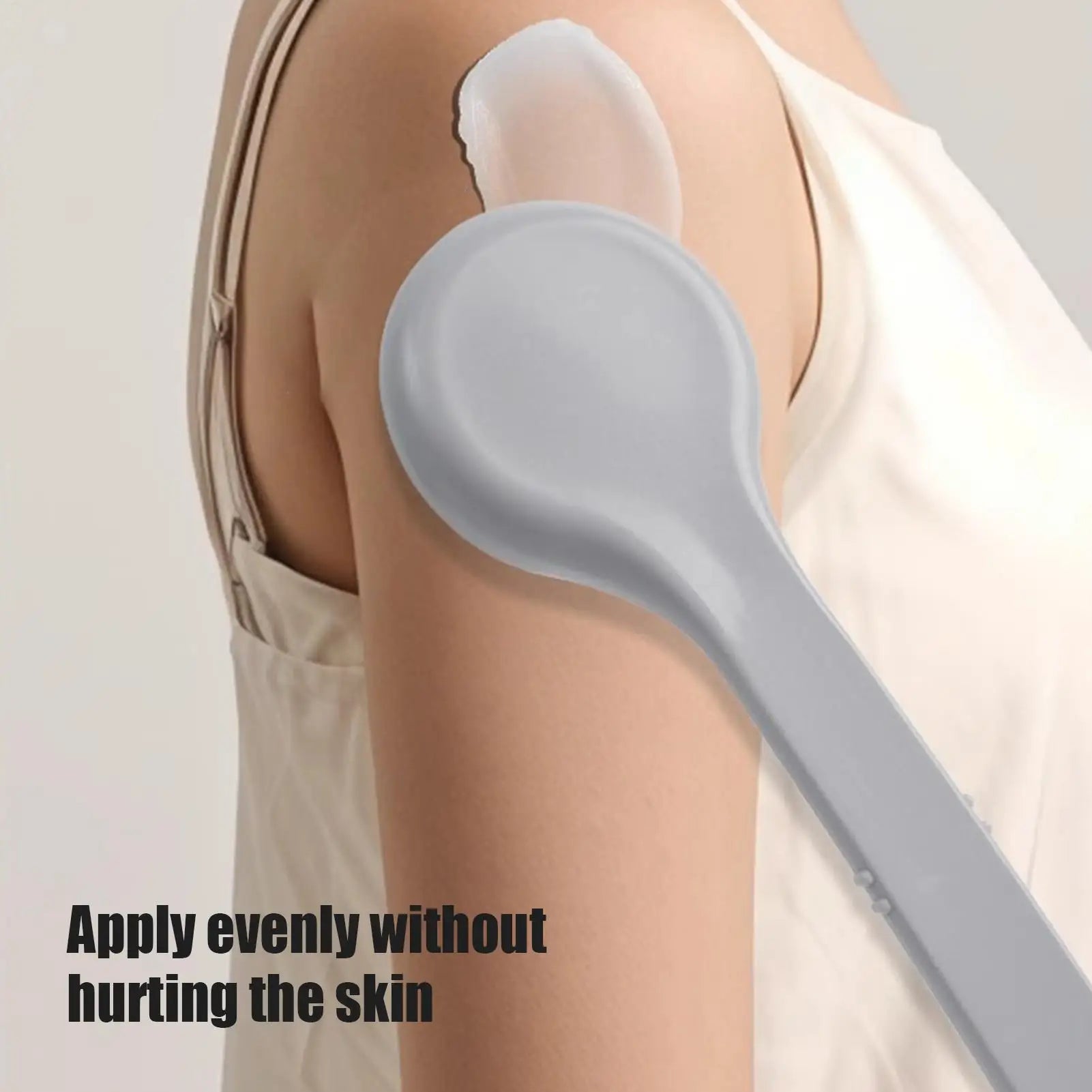 Cream Applicator for Back Long Handle Moisturizer Cream Applicator Washable Medicine Apply Equipment for Teens Kid Men Women Qme