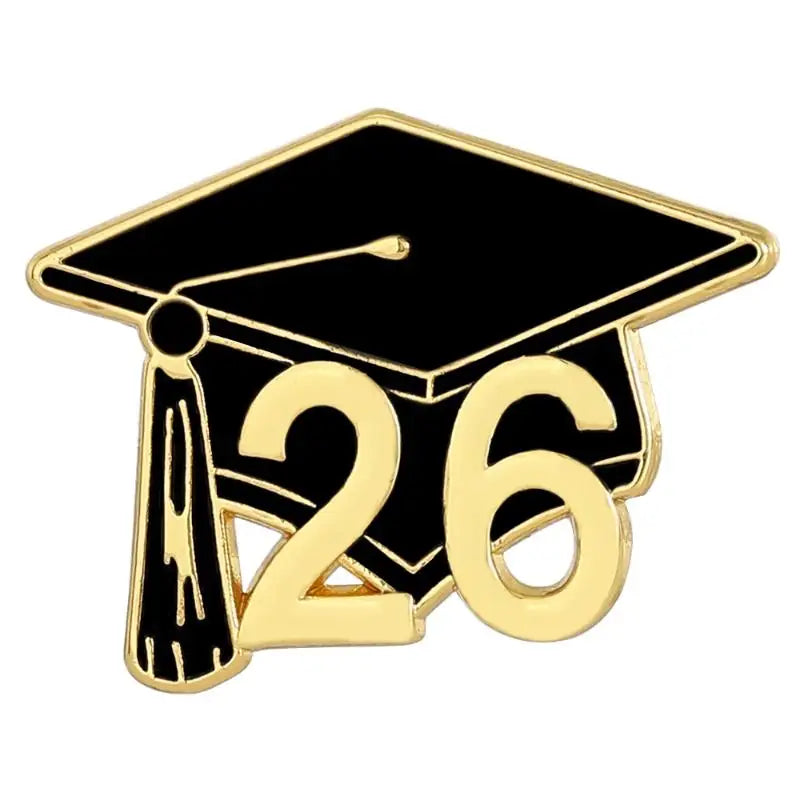 2/6Pcs Metal Baking Paint Brooch Graduation Season Souvenir Texture Jewelry Brooch Multifunctional Backpack Hat Clothing Decor Qme A4
