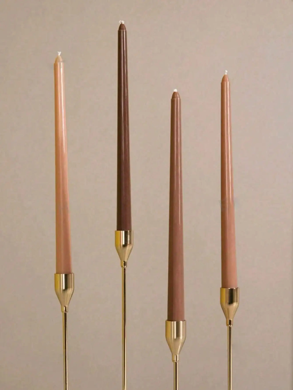 Brown Series Candle Decoration Dinner Smokeless Home Wedding Party Qme