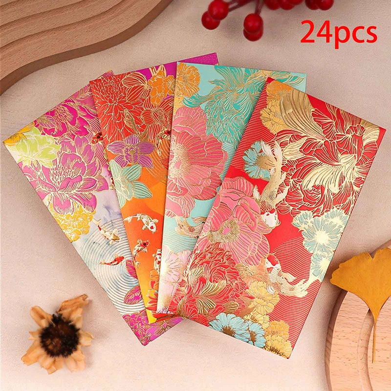 Red Envelope Universal Creative Koi High-end Wallet Spring Festival Qme A5