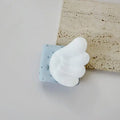 Star Print Fabric Angel Wing Cable Clip Reusable Buckle Desk Car Qme A5