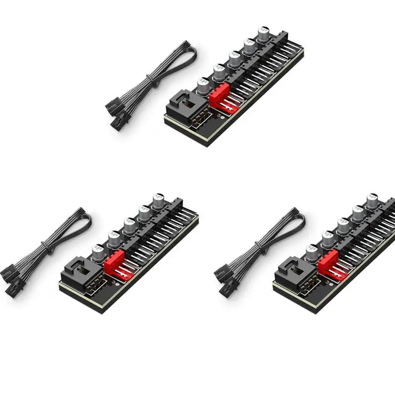 5 Way Expansion 4 Pin PWM Fan Hub Splitter Cable Multi Configurations Qme 3PCS
