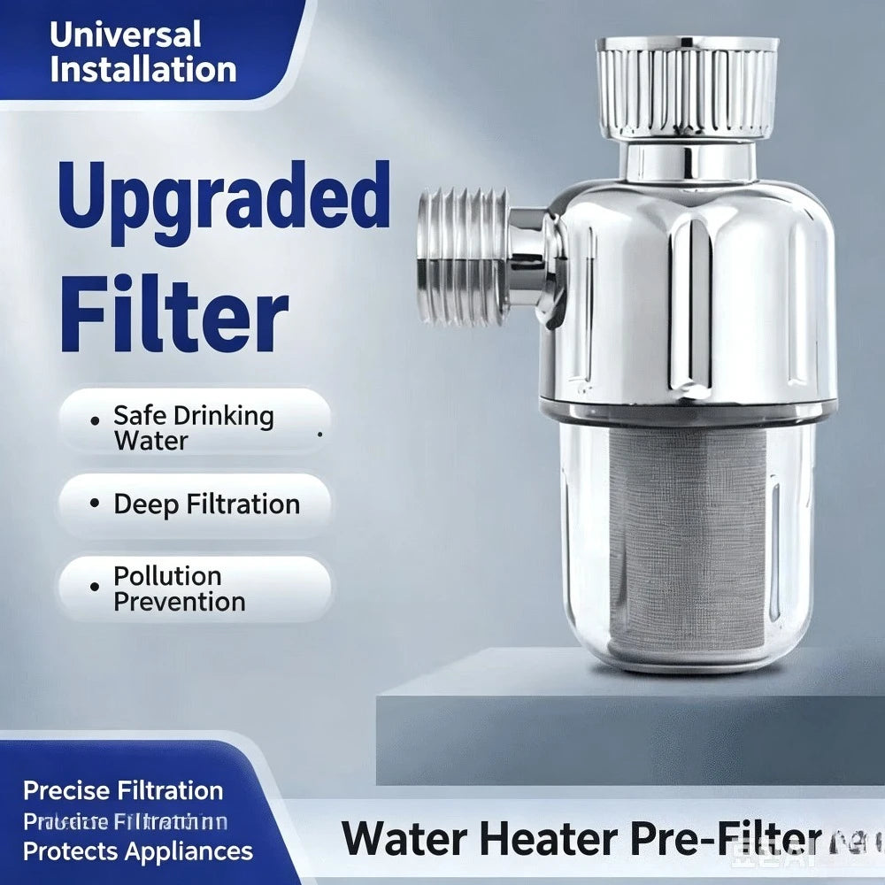 Pre Water Filter Tap Water Purifier Sediment Remover Shower Washing Machine Anti-rust Water Filter Qme