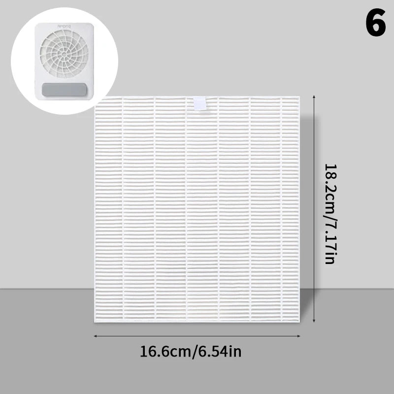Nail Dust Collector Replacement Filter Vacuum Cleaner Manicure Screen Qme 6