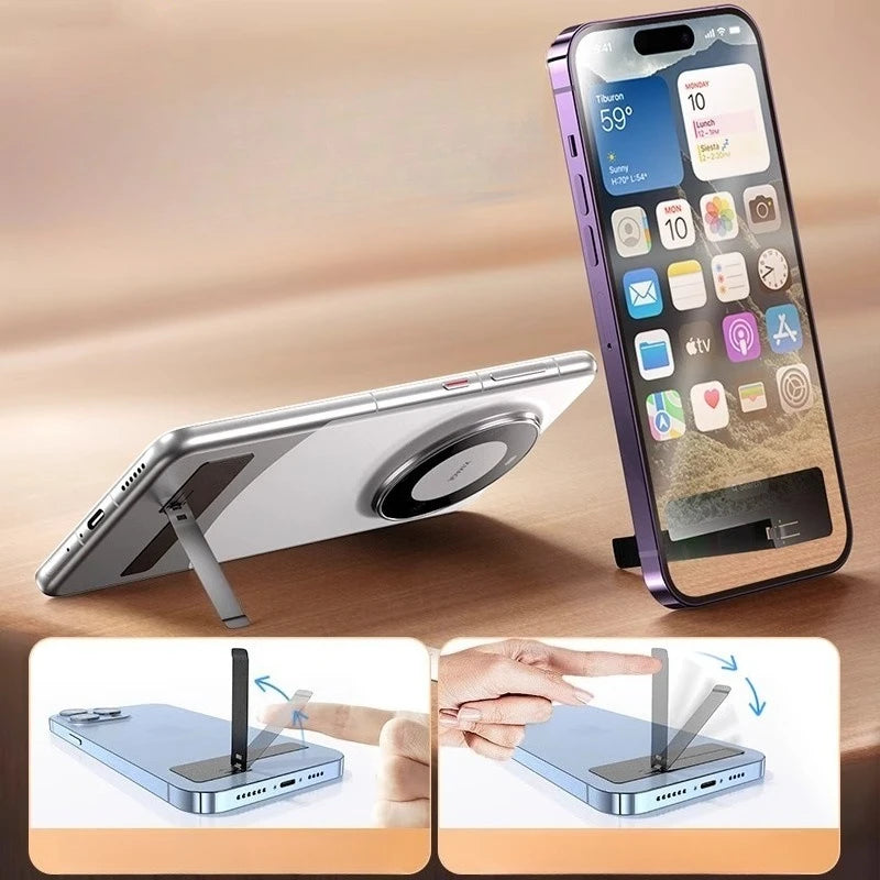 Portable Mobile Phone Desktop Holder Invisible Back Sticker Support Qme