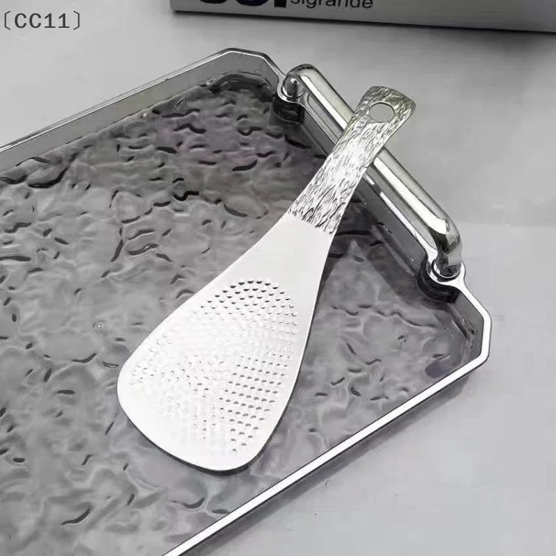 CC11Stainless Steel Rice Spoon Anti Scalding Large Capacity Thicken Qme